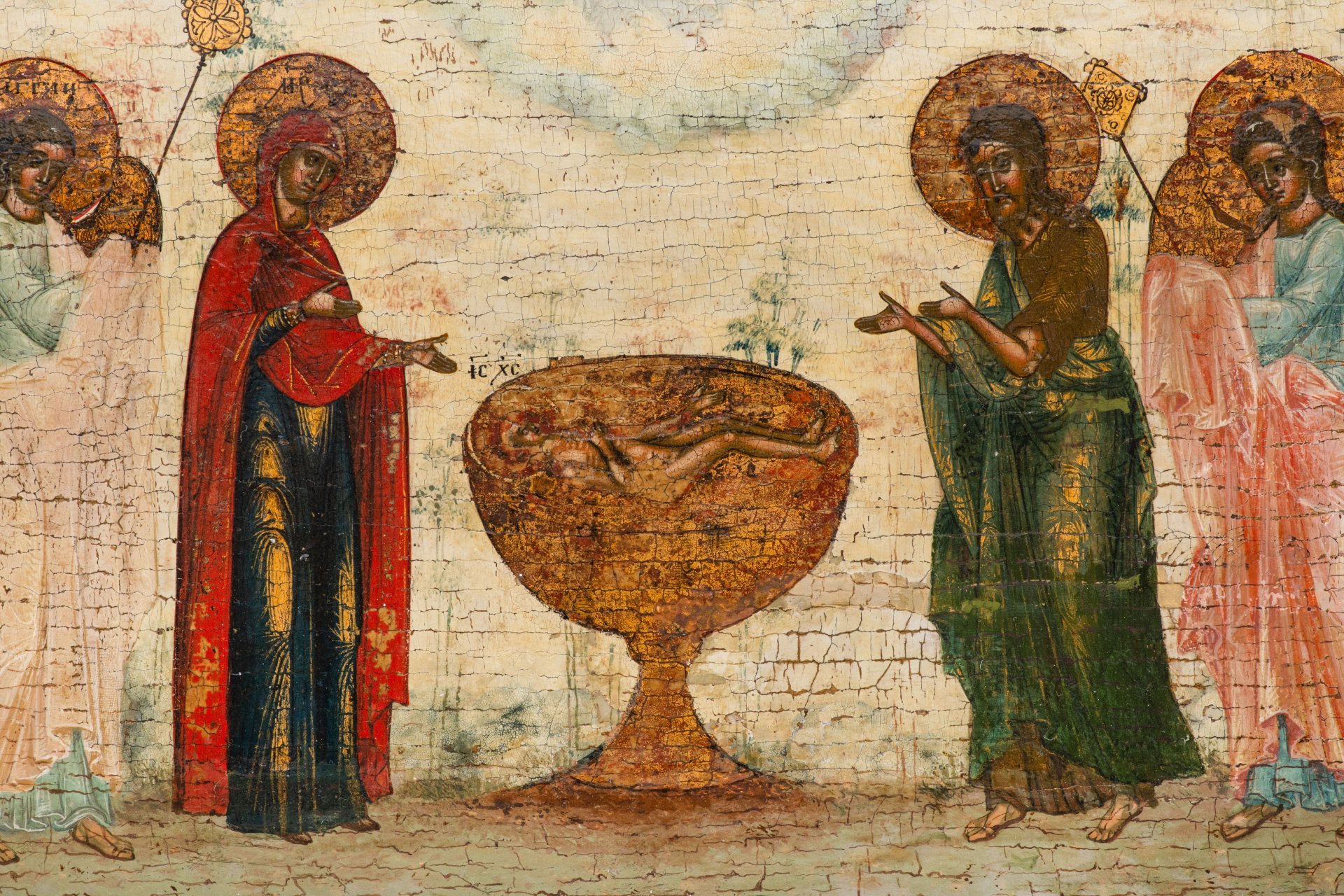 [Редкий сюжет] Икона "Агнец Божий. Грехи мира" ("Святая Евхаристия. Мелисмос")
