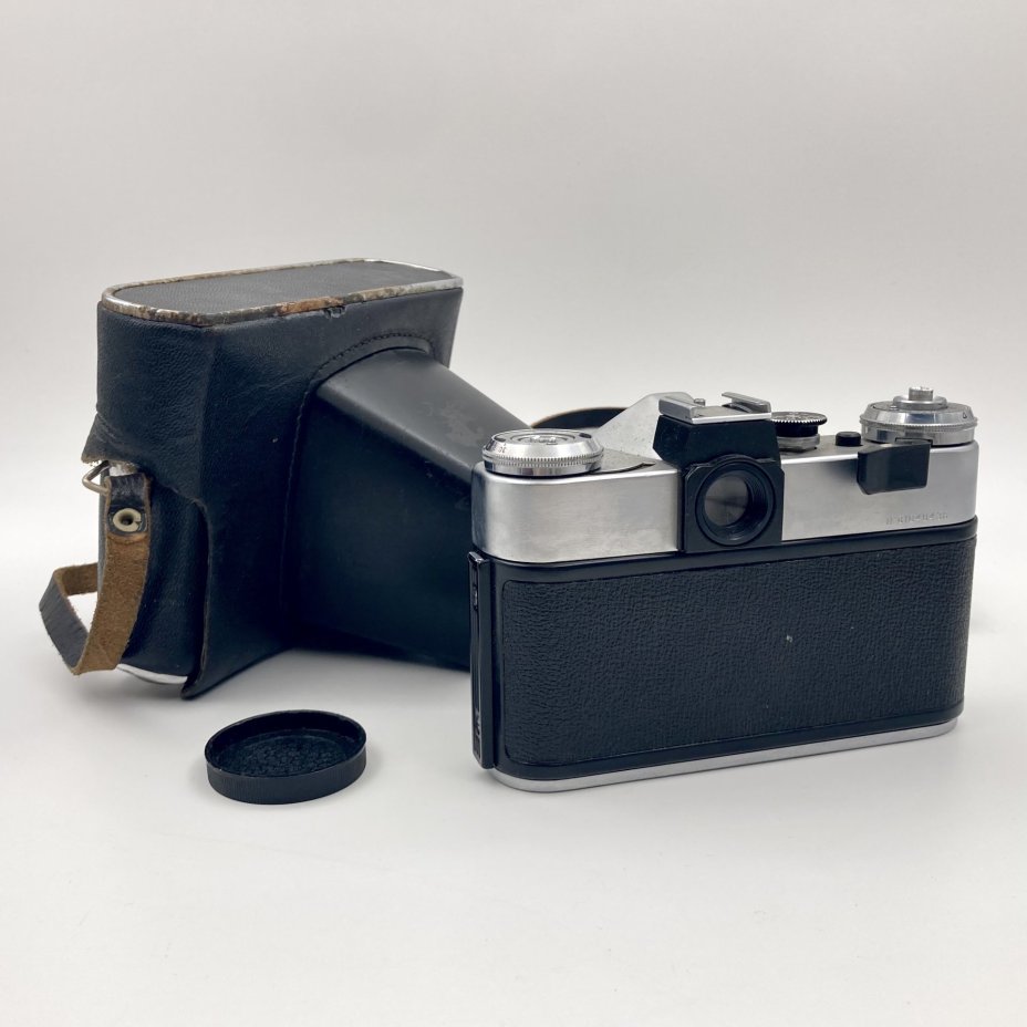 Фотоаппарат плёночный "Зенит Е" с объективом "Индустар 50-2" в кофре, металл, стекло, кожа, Красногорский механический завод (КМЗ), Красногорский механический завод (КМЗ)