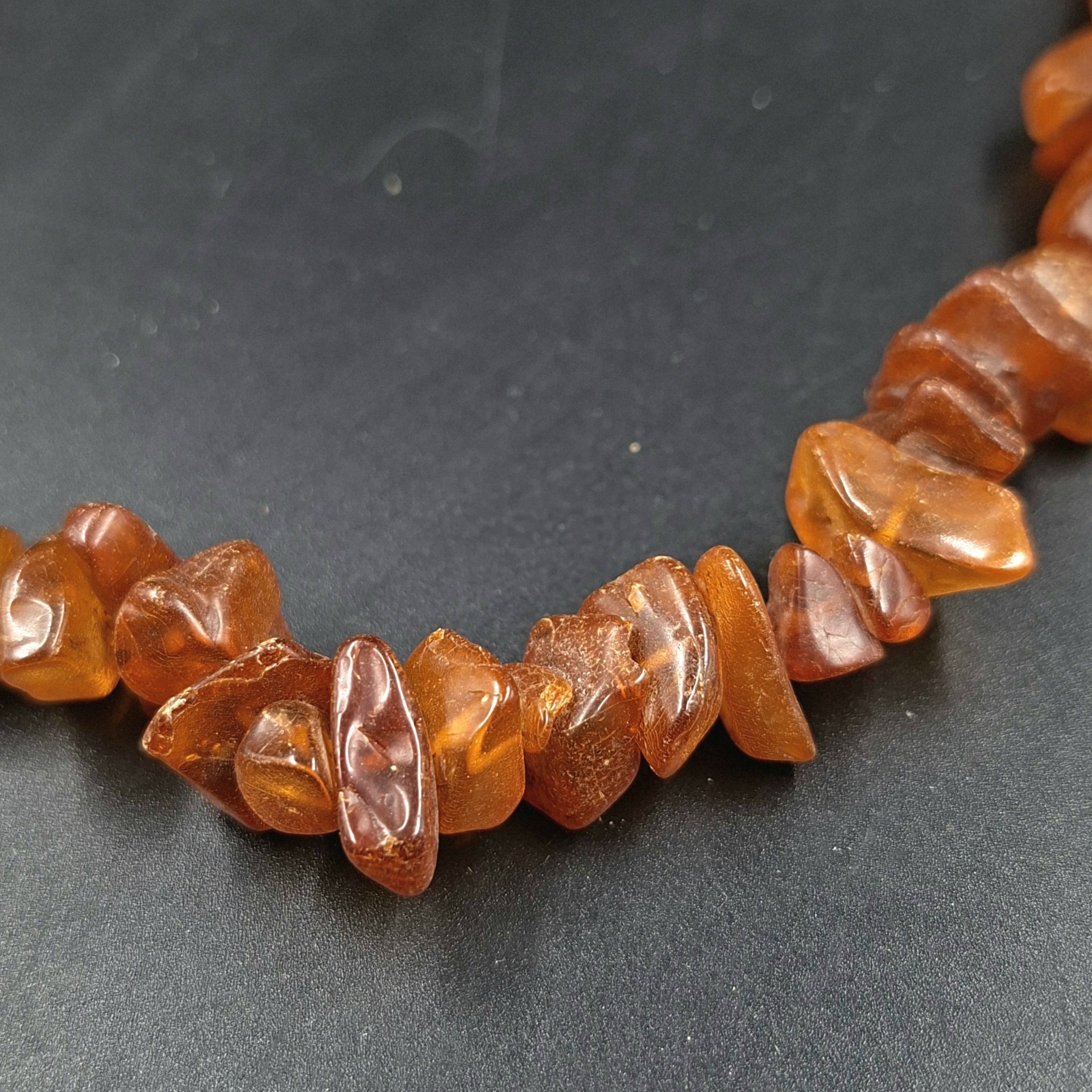 Бусы с бусинами различных форм, янтарь, леска, СССР, 1970-1990 гг.