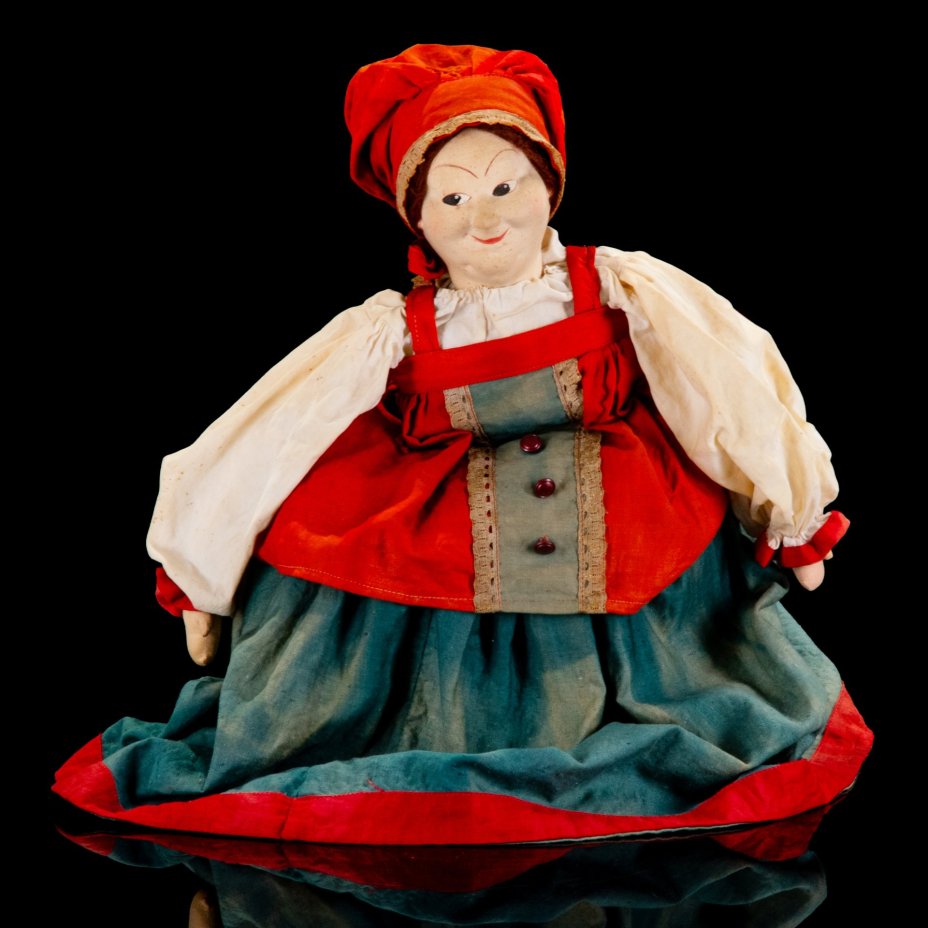 Кукла-грелка на чайник (самовар) "Купчиха", Московский завод игрушек "Кругозор"