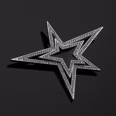Брошь в виде звезды "Saint Laurent" (Ив Сен-Лоран)