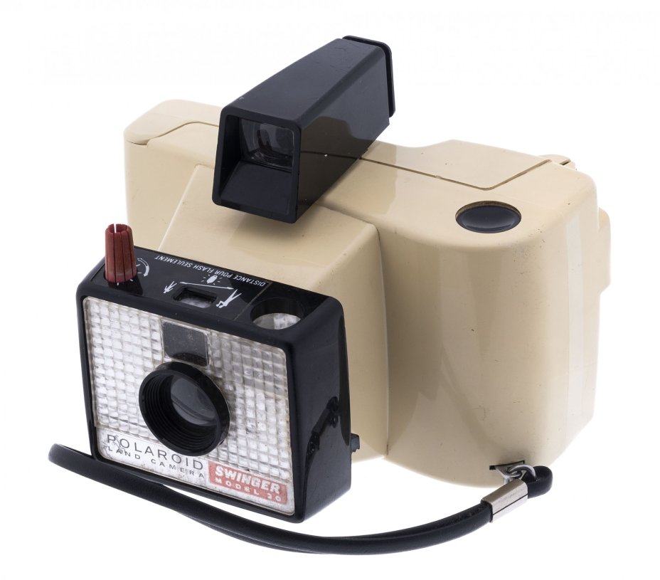 Фотоаппарат "Polaroid Model  20 "Swinger"", пластик, Polaroid Corporation, Франция, 1965-1970 гг., Polaroid