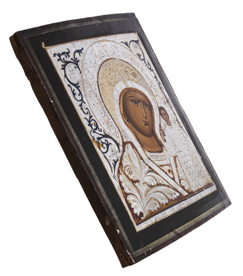 Икона "Казанская Божья Матерь" , дерево, темпера, Российская Империя, 1850-1900 гг.