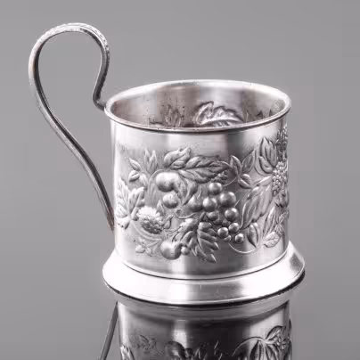Подстаканник "Ягоды", Мстерская художественная фабрика  «Ювелир»