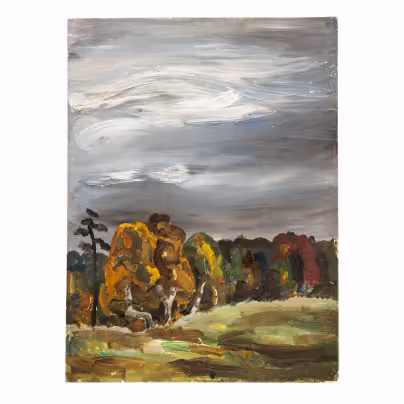 Картина "Осенний пейзаж", художник Блинов В.А. (1936-2013 гг.)