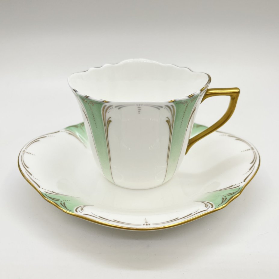 Чайная пара, фарфор, золочение, Nikko, Япония, 1980-1990 гг., Nikko