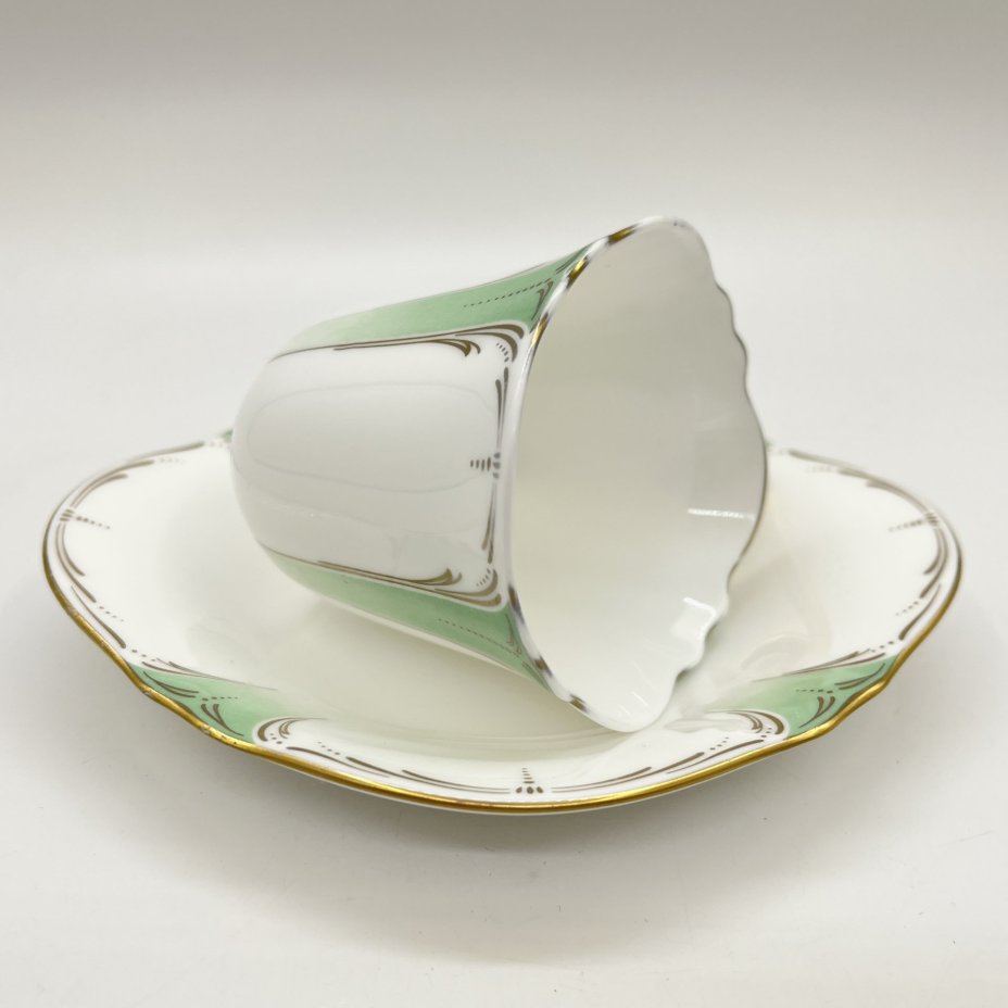 Чайная пара, фарфор, золочение, Nikko, Япония, 1980-1990 гг., Nikko