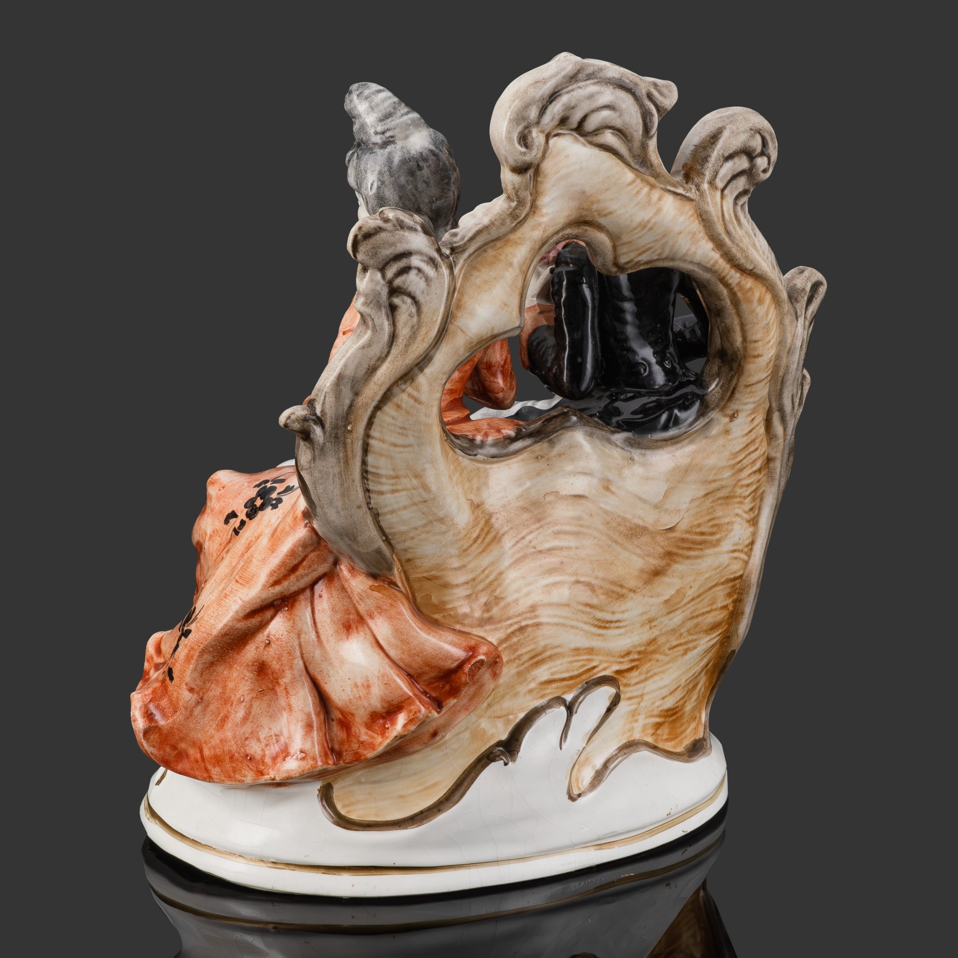 Статуэтка "Пара на диване", фаянс, роспись, Италия, 1980-2000 гг.