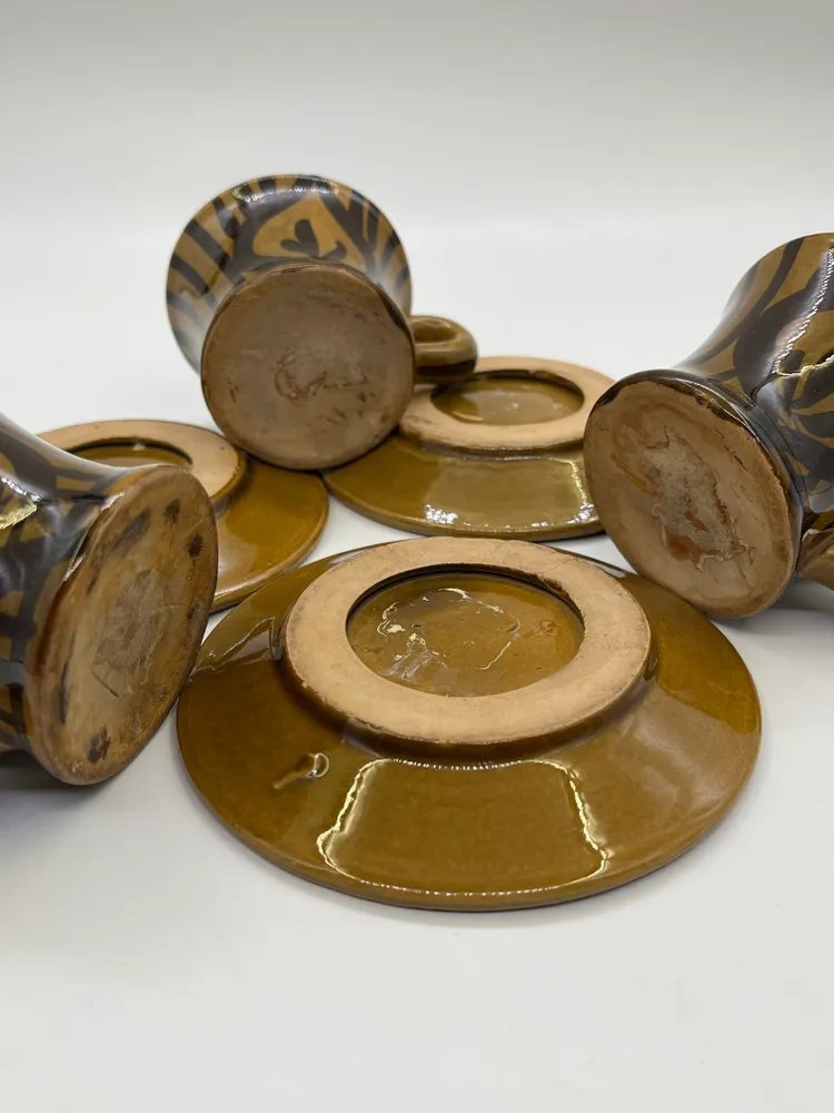 Набор из 3-х кофейных пар, керамика, СССР, 1970-1990 гг.