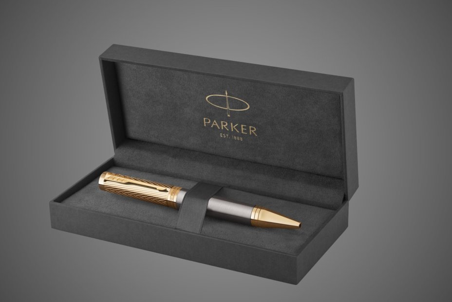 Шариковая ручкя Parker "Ingenuity ARROW GT" стержень:M, цвет чернил: black, в подарочной упаковке.