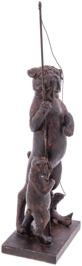 Статуэтка "Собаки рыбаки", композит, металл, Россия, 1990-2010 гг.