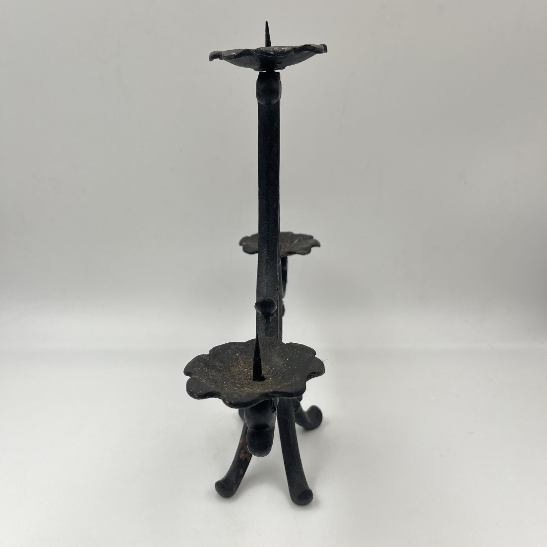 Подсвечник на 3 свечи, чугун, крашение, СССР, 1960-1980 гг.