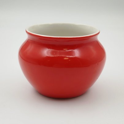 Вазочка, фарфор, крытье, Дмитровский фарфоровый завод (ДФЗ Вербилки), СССР, 1940-1954 гг.