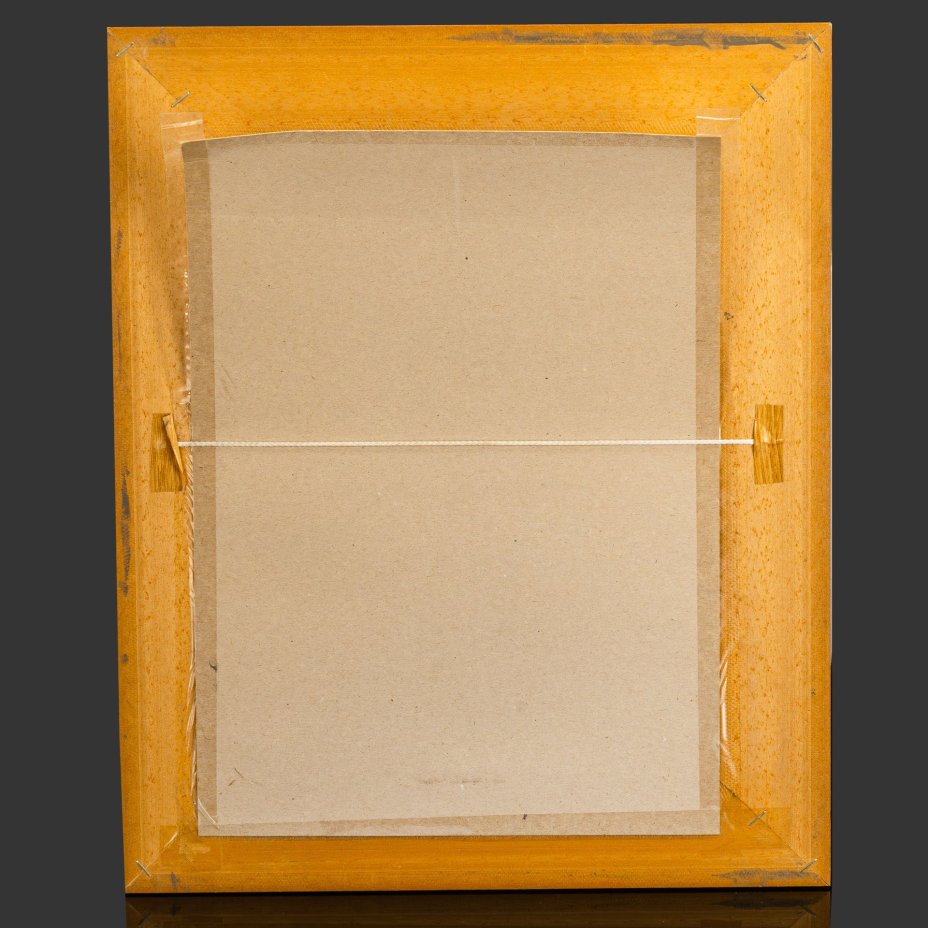 Шелкография с изображением картины Франсуа Буше "Прекрасная кухарка", в раме