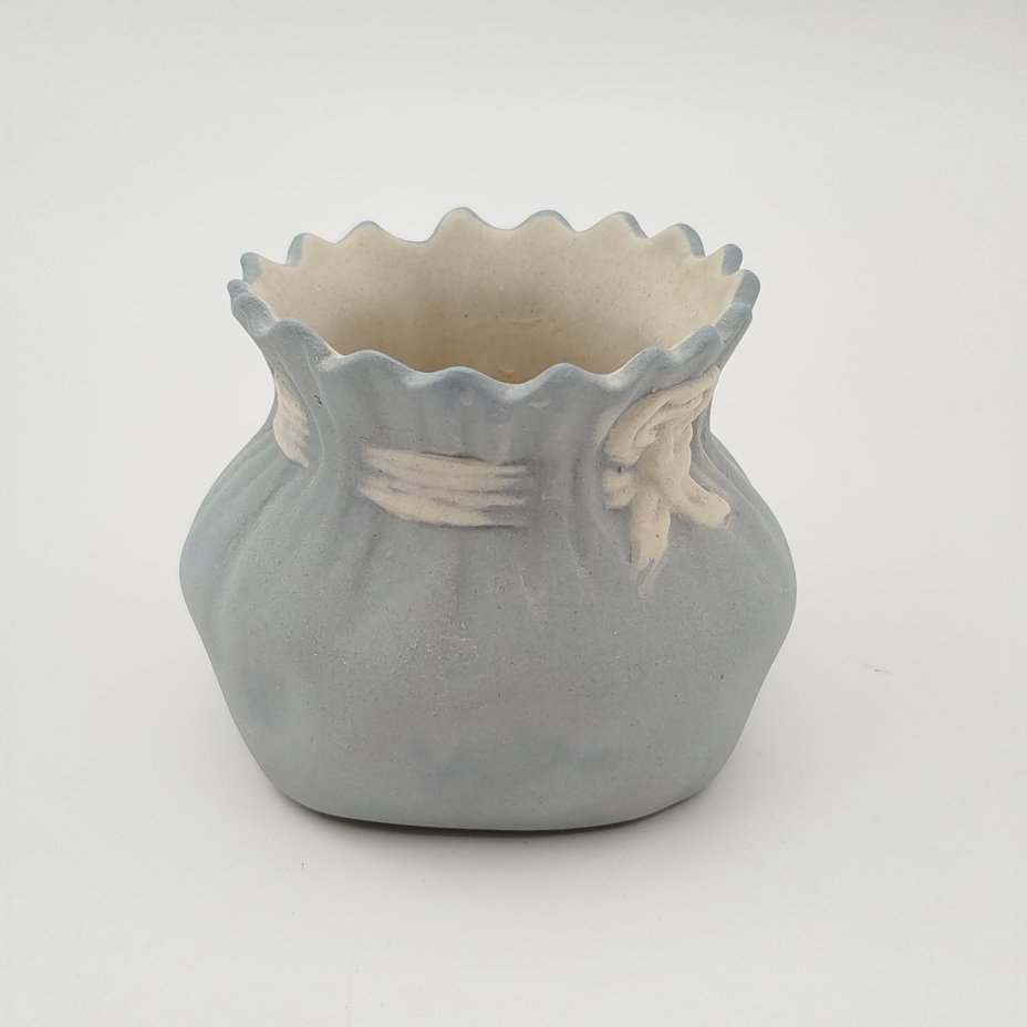 Ваза миниатюрная в виде мешочка с белым бантом