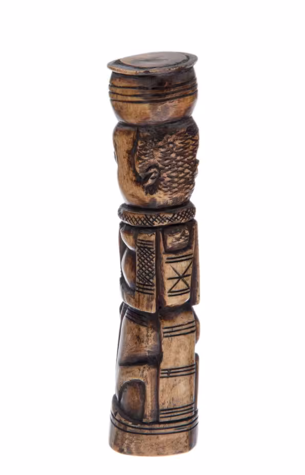 Статуэтка "Идол", кость, резьба, тонировка, Африка, 1980-2010 гг.