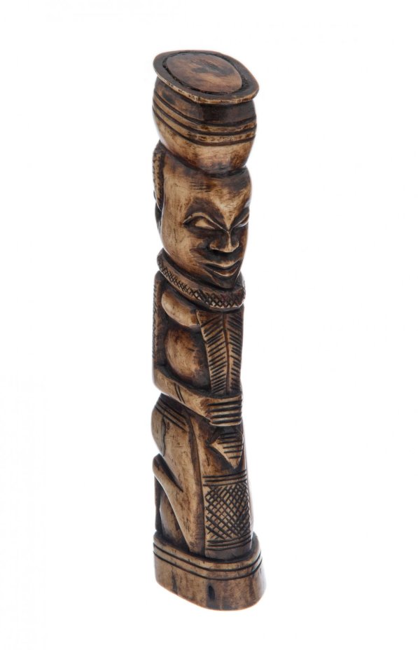 Статуэтка "Идол", кость, резьба, тонировка, Африка, 1980-2010 гг.