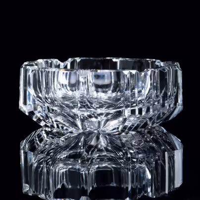Пепельница, хрусталь, алмазная грань, СССР, 1970-1990 гг.