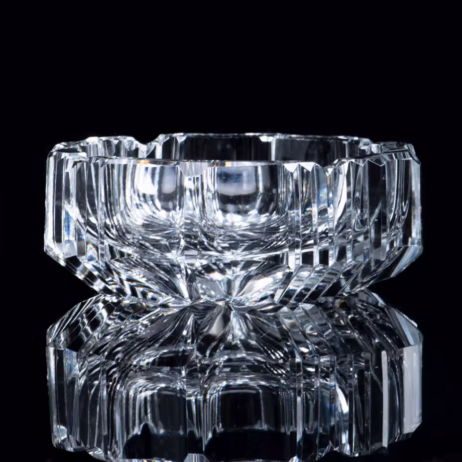 Пепельница, хрусталь, алмазная грань, СССР, 1970-1990 гг.