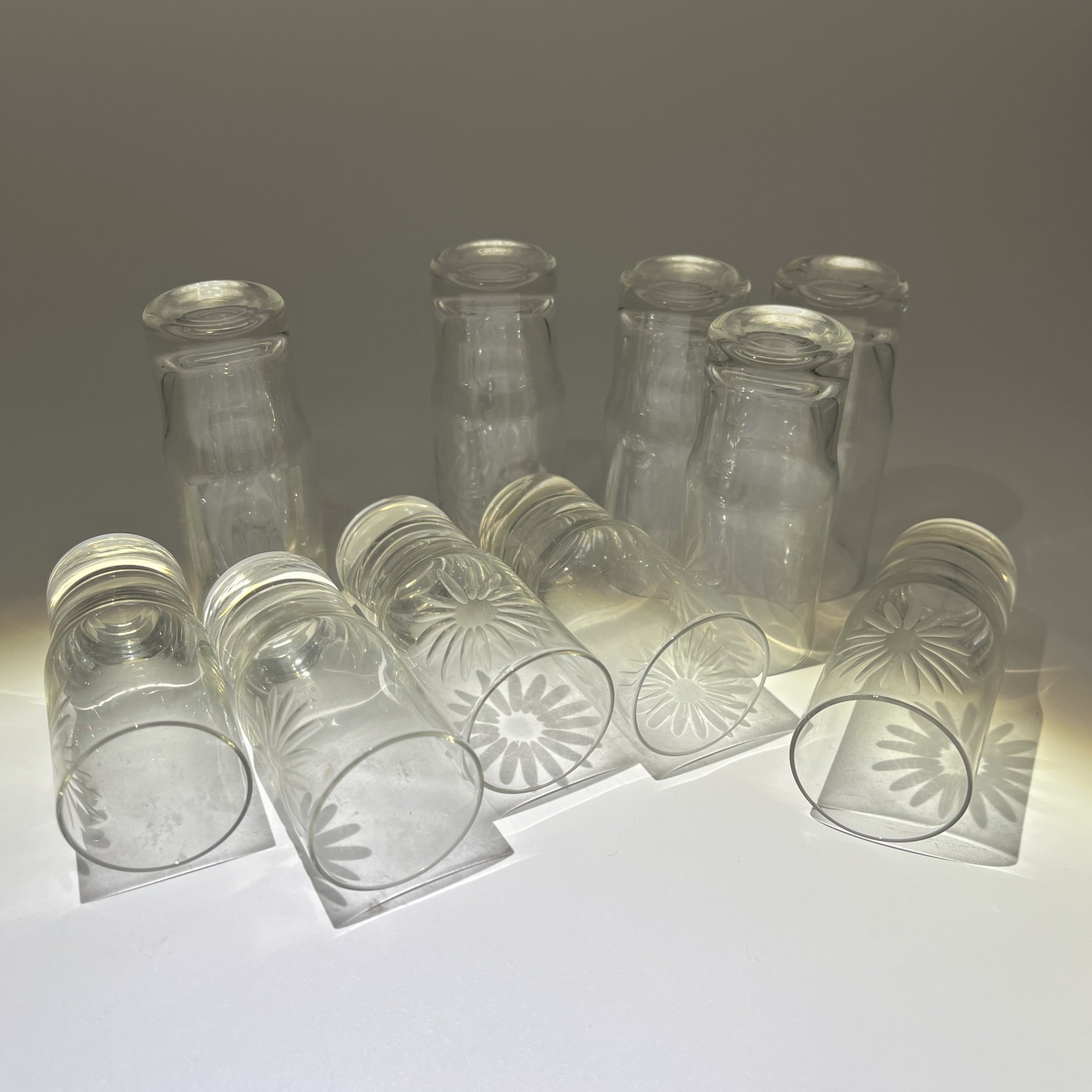 Набор стопок на 10 персон, стекло, СССР, 1980-1990 гг.