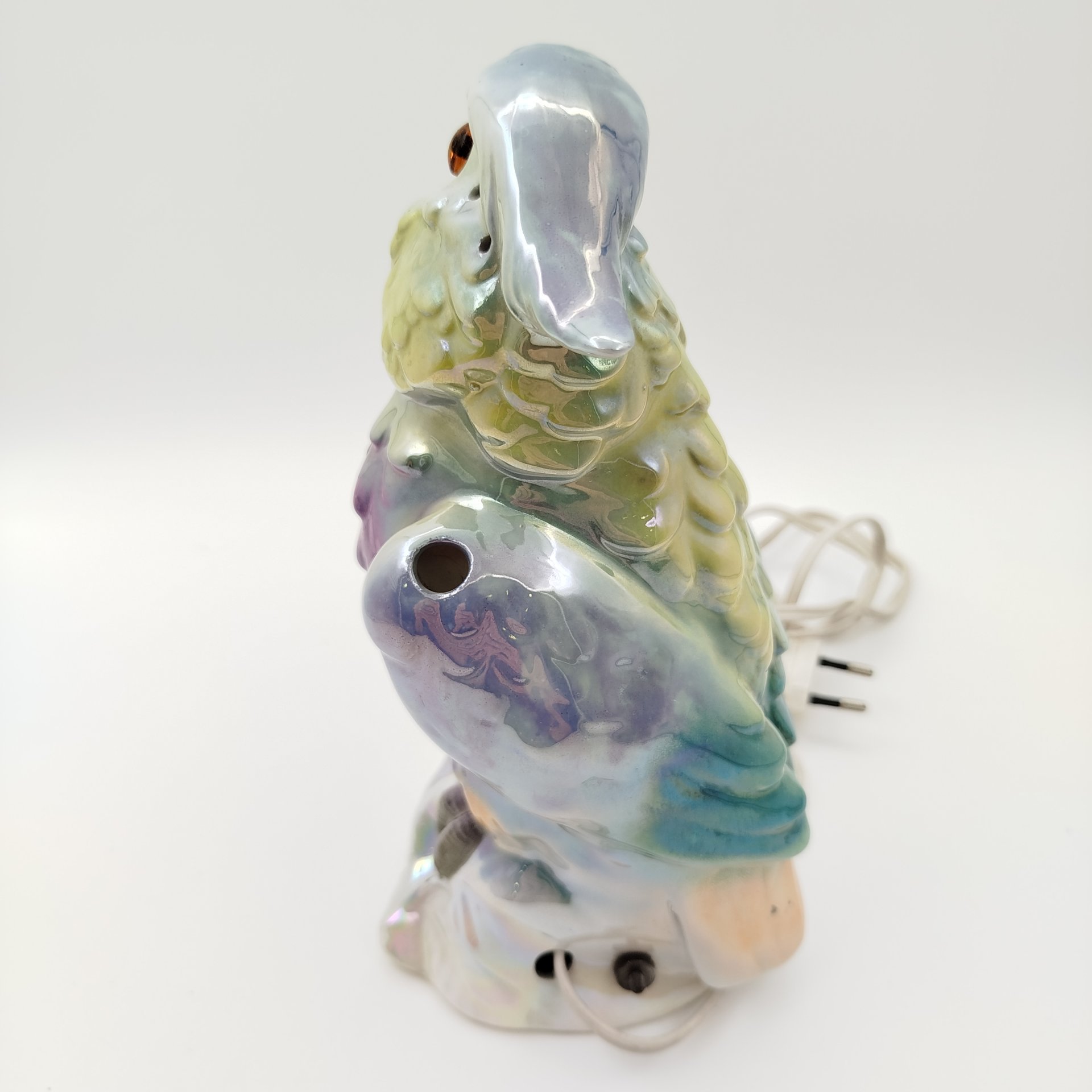 Лампа настольная (ночник) "Попугай какаду"