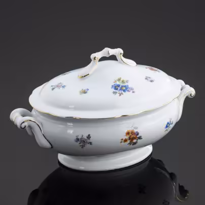 Терина для сервировки горячих блюд, C. Teichert Stove & Porcelain Factory