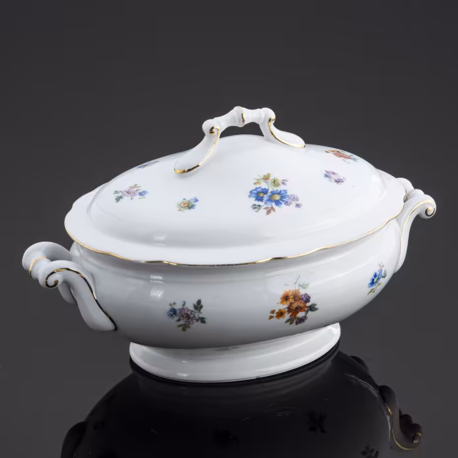 Терина для сервировки горячих блюд, C. Teichert Stove & Porcelain Factory