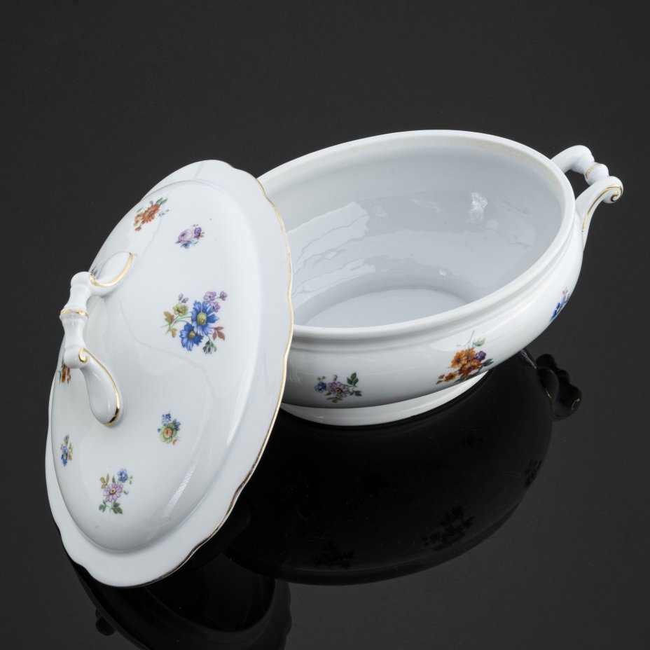 Терина для сервировки горячих блюд, C. Teichert Stove & Porcelain Factory