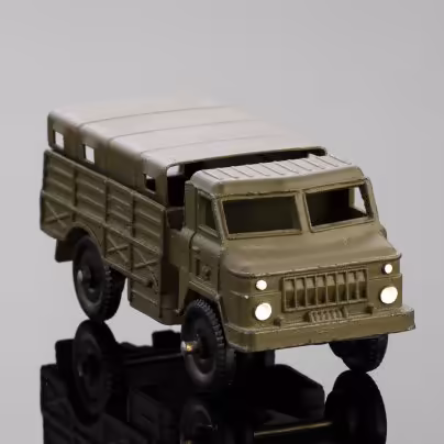 Масштабная модель ГАЗ-66 с тентом из серии "Военная техника", Тульский патронный завод (ТПЗ)
