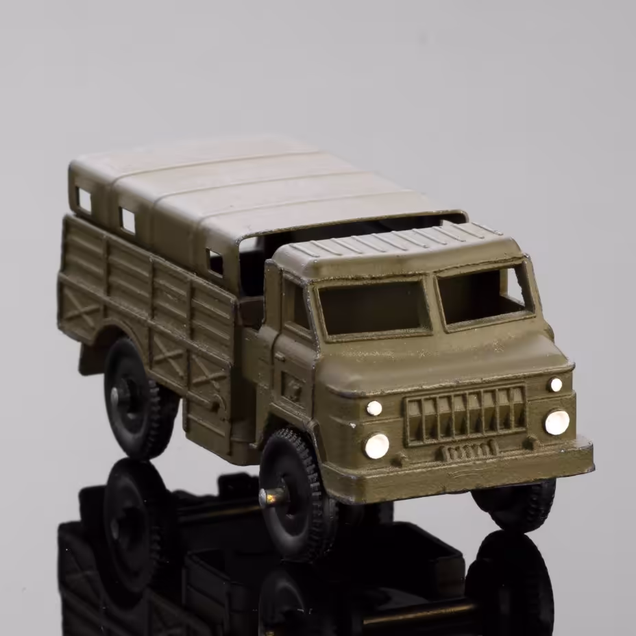 Масштабная модель ГАЗ-66 с тентом из серии "Военная техника", Тульский патронный завод (ТПЗ)