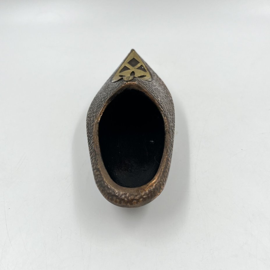 Пепельница "Туфля", металл, латунь, СССР, 1970-1980 гг.
