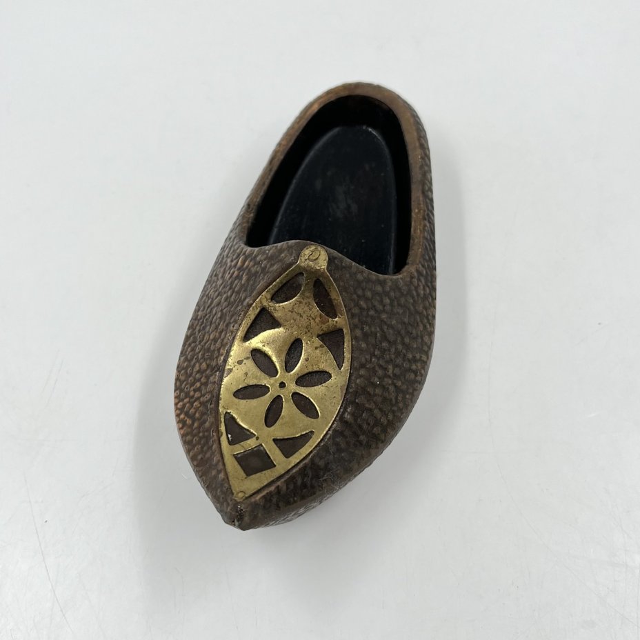Пепельница "Туфля", металл, латунь, СССР, 1970-1980 гг.