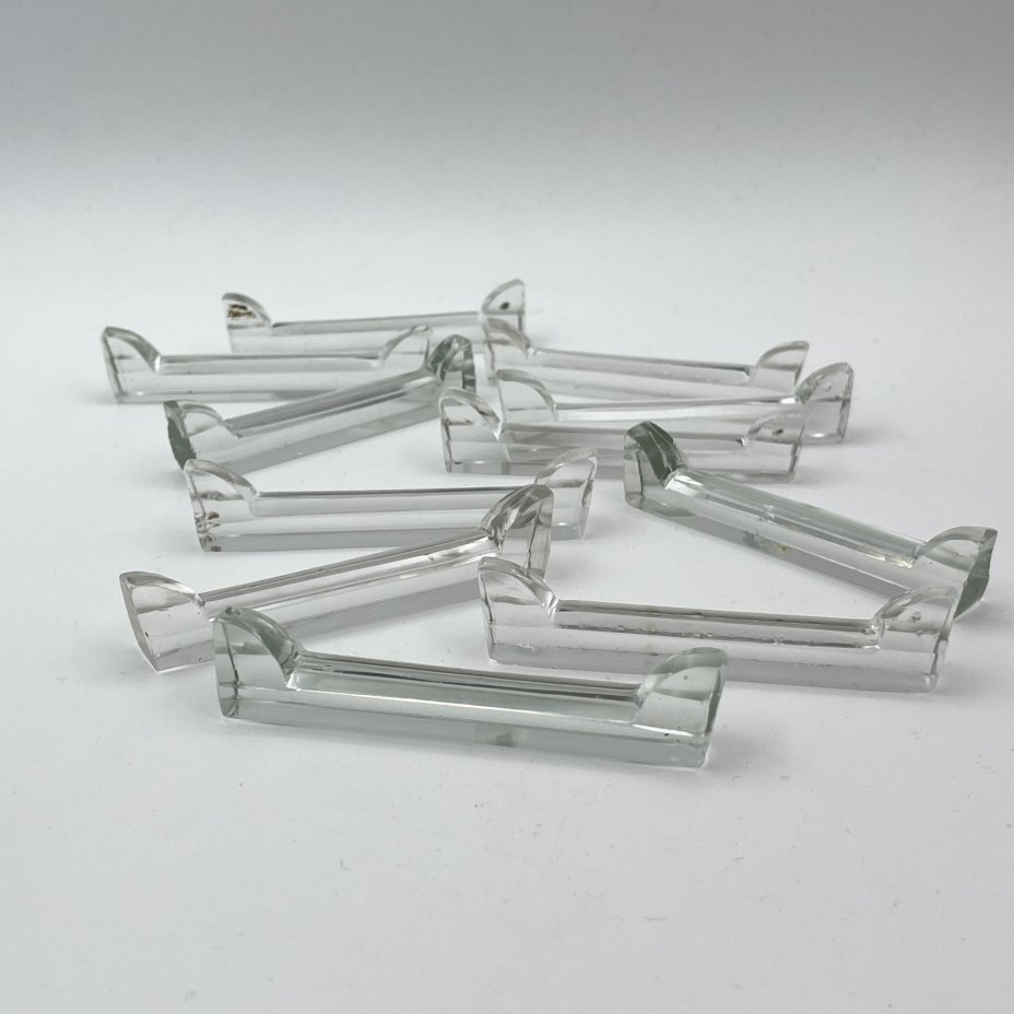 Набор из 11-ти подставок для столовых приборов, стекло, Западная Европа, 1890-1920 гг.