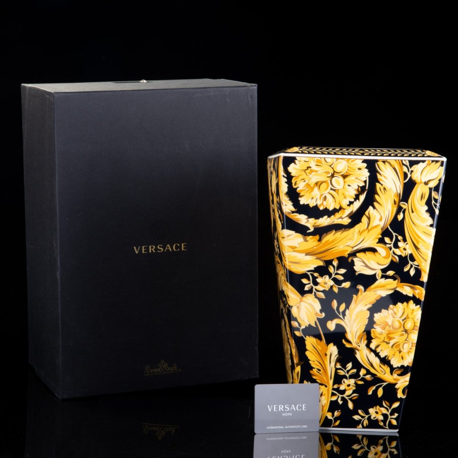 Ваза "Medusa", (фирма Versace/Версаче) в коробке и с документами, Rosenthal (Розенталь)