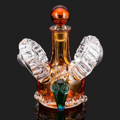 Штоф фигурный  "Баран" ("Овен"), завод "Красный гигант" (г. Никольск)