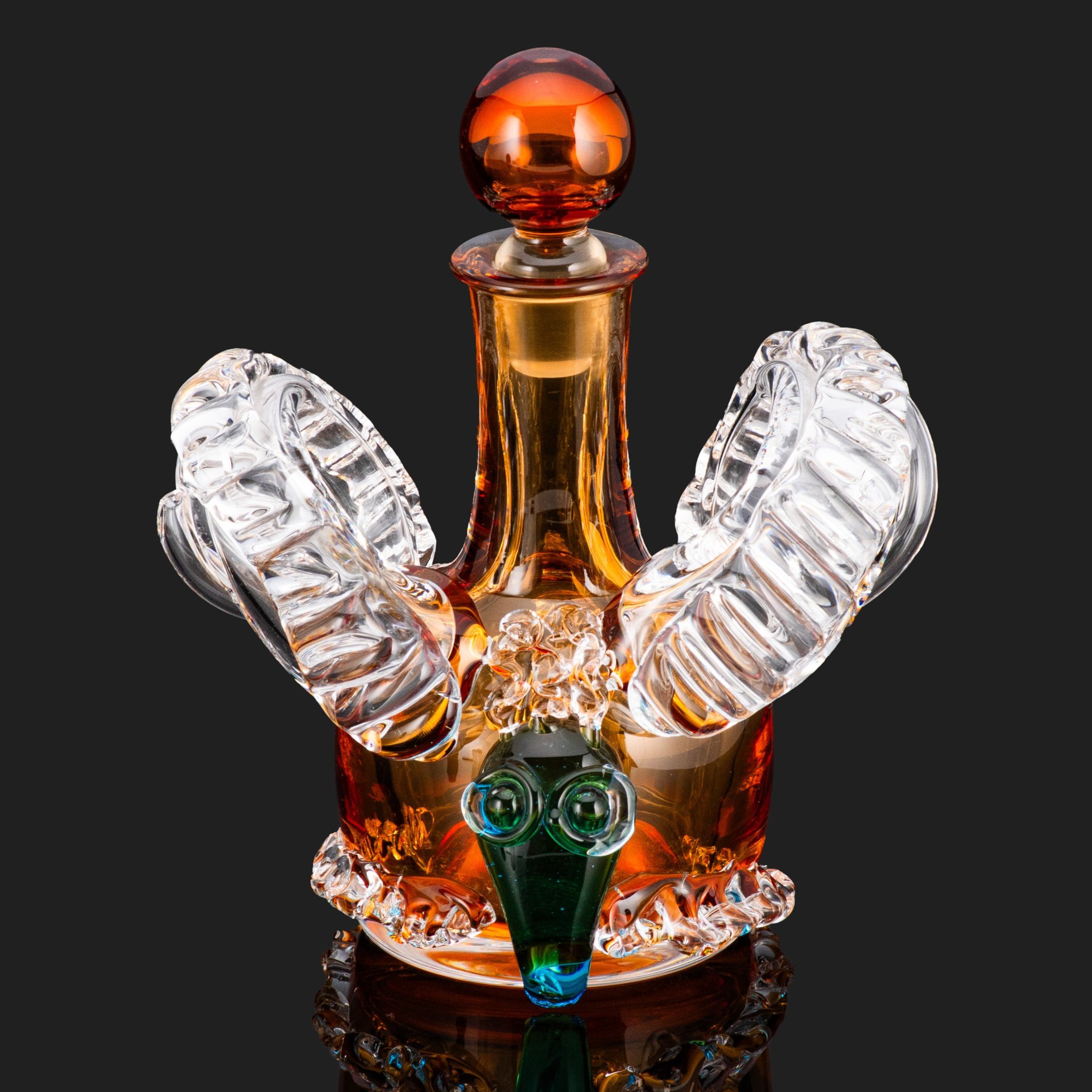 Штоф фигурный  "Баран" ("Овен"), завод "Красный гигант" (г. Никольск)