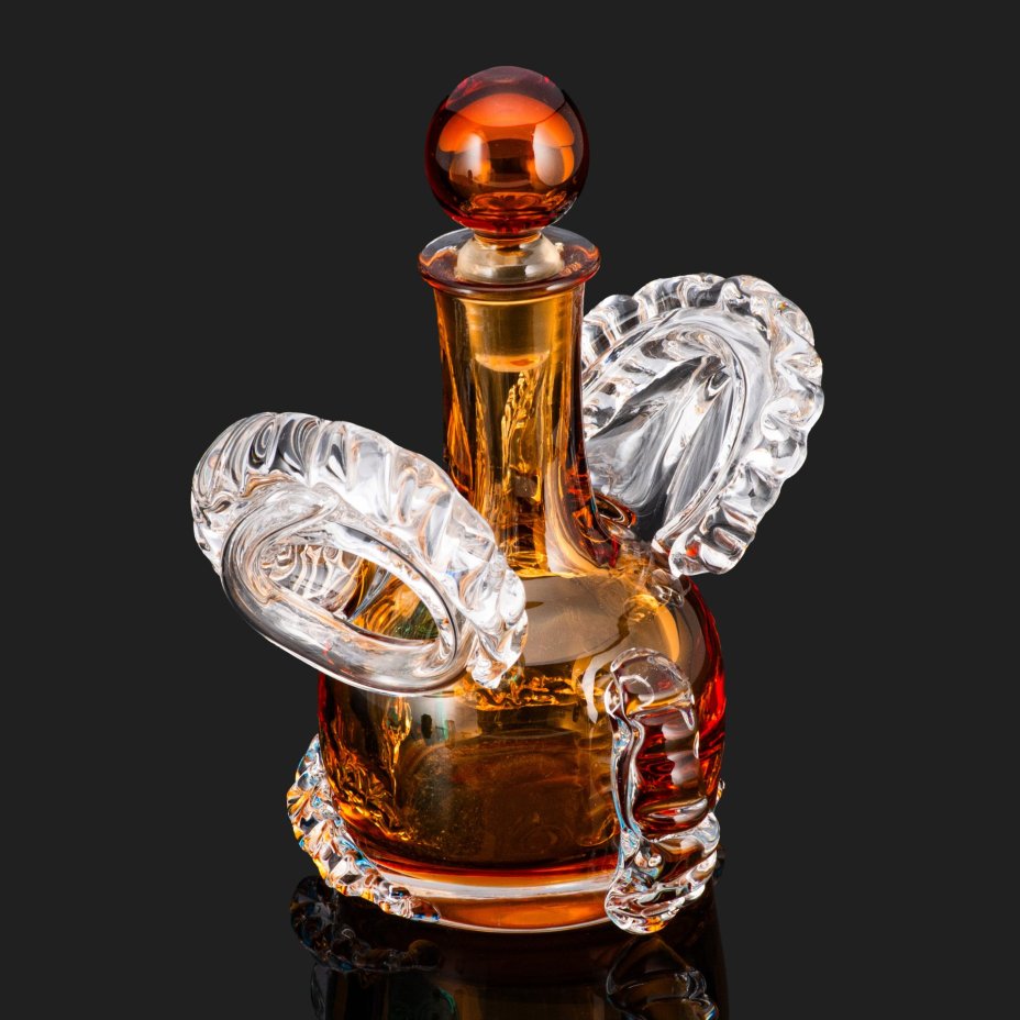 Штоф фигурный  "Баран" ("Овен"), завод "Красный гигант" (г. Никольск)