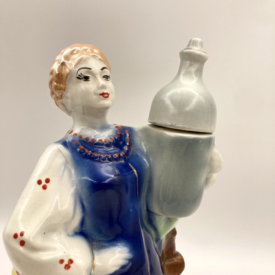 Штоф "Наталка", керамика, аэрография, роспись, деколь, Украина, 1991-2010 гг.