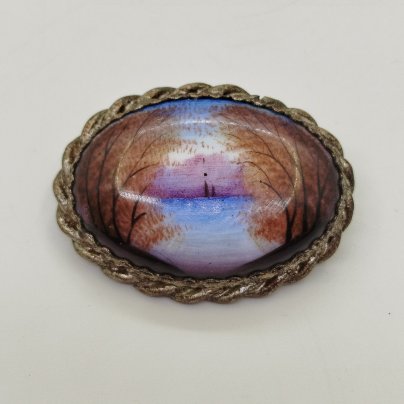 Брошь "Осенний пейзаж"