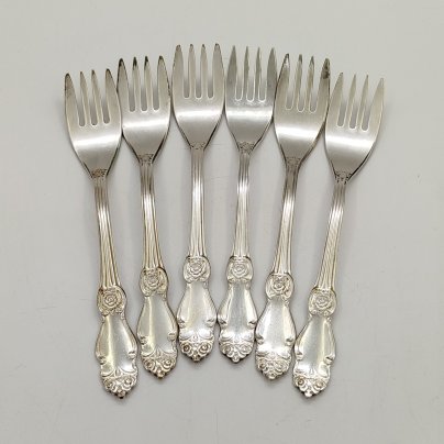 Набор из шести вилок "Серебряная роза"