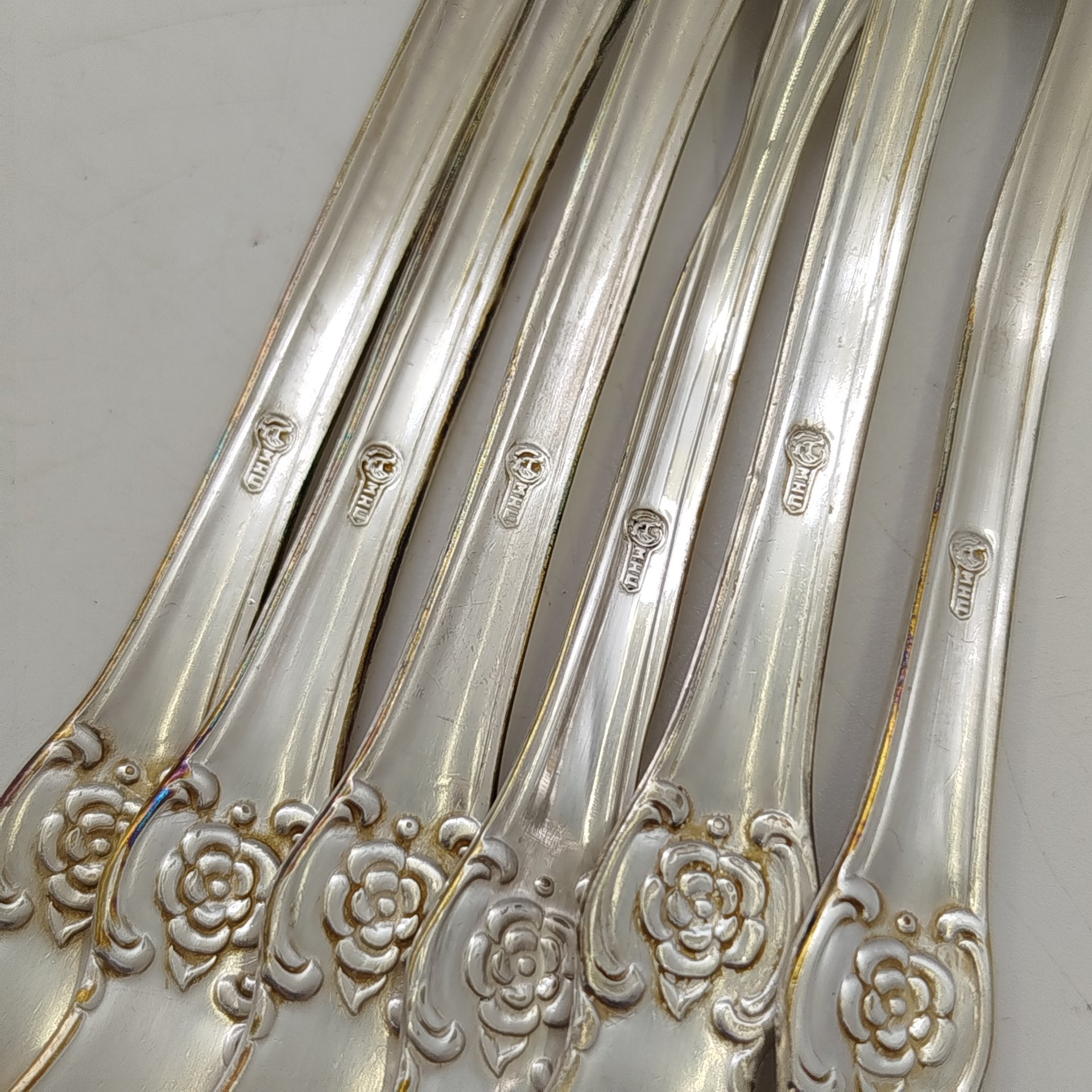 Набор из шести вилок "Серебряная роза"