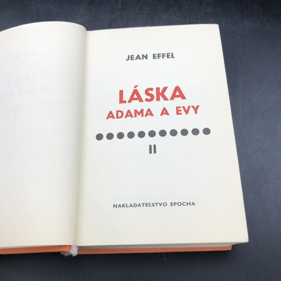 Книга-комикс "Láska Adama a Evy II" Jean Effel ("Любовь Адама и Евы II" Жан Эффель на чешском языке)