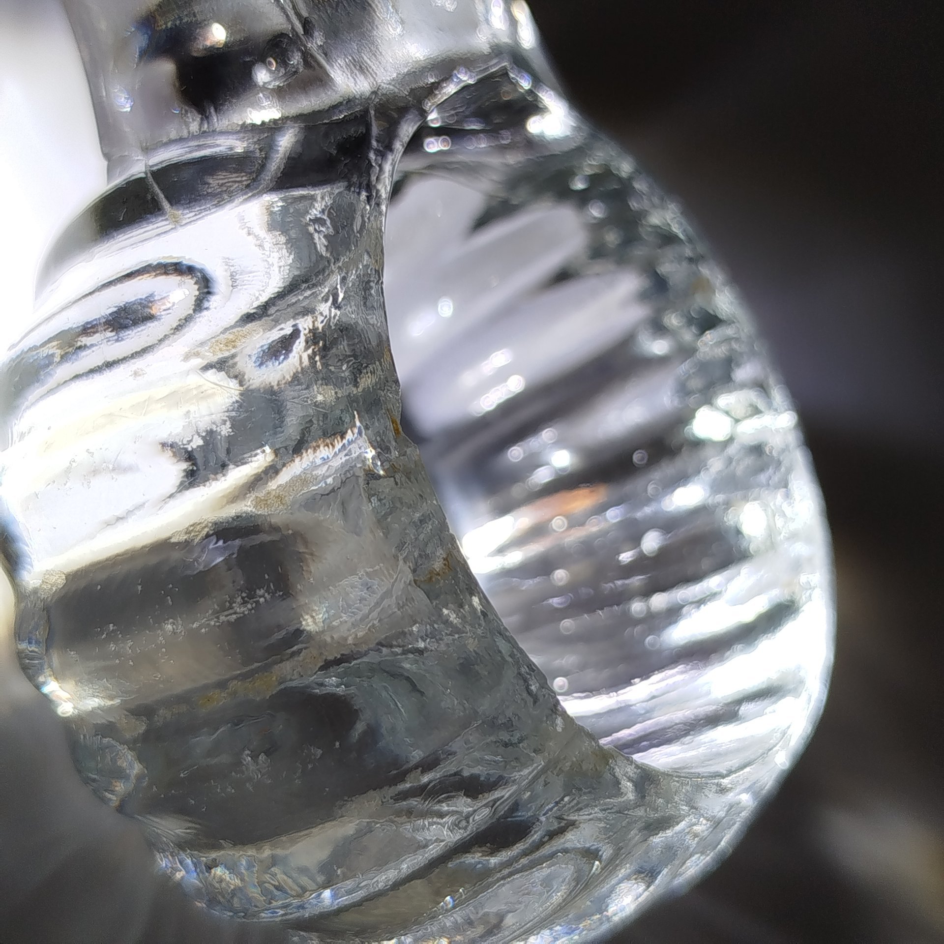 Солонка двойная (открытая) с ручкой, стекло, Западная Европа, 1930-1950 гг.