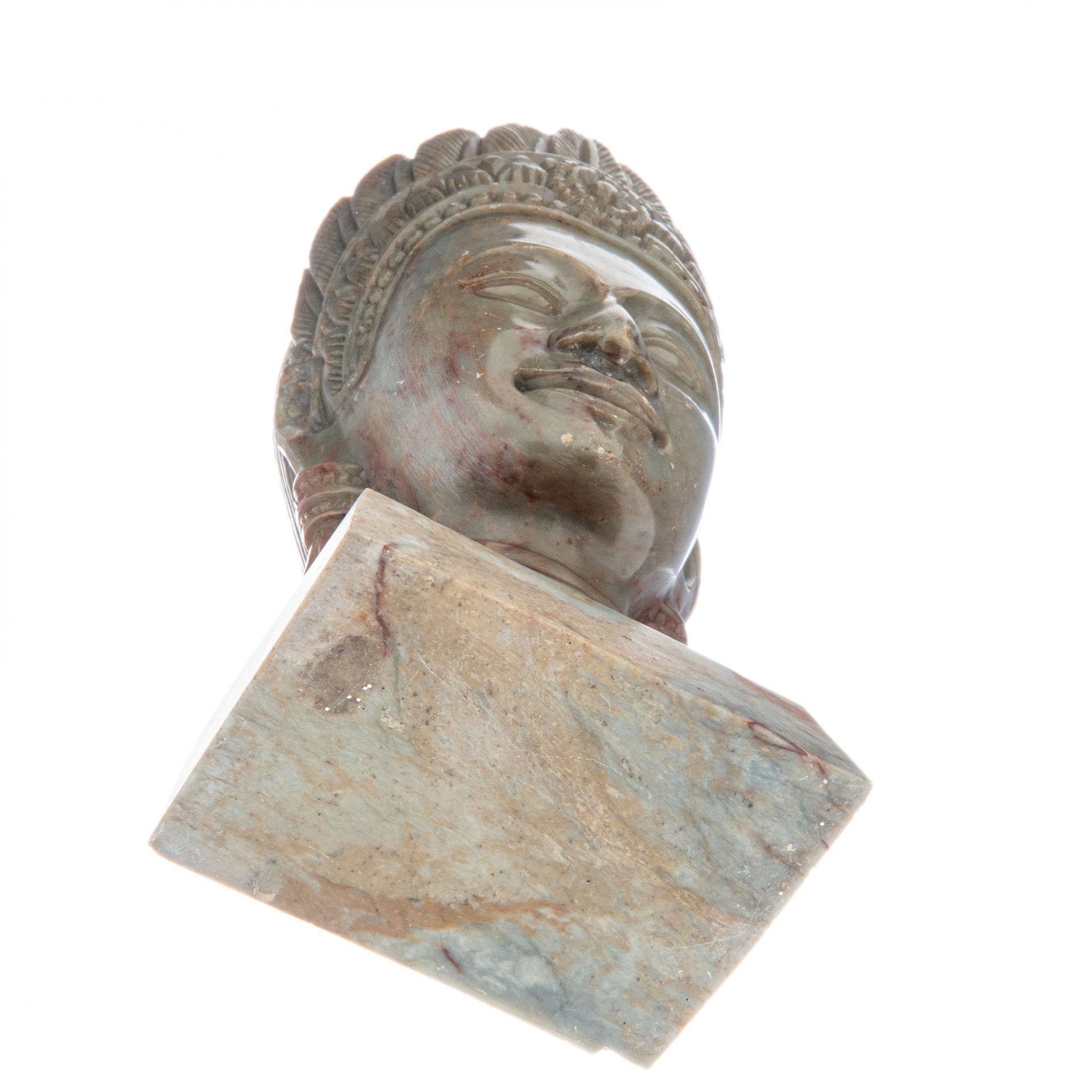Статуэтка "Голова Будды", камень, резьба, Азия, 1970-1990 гг.