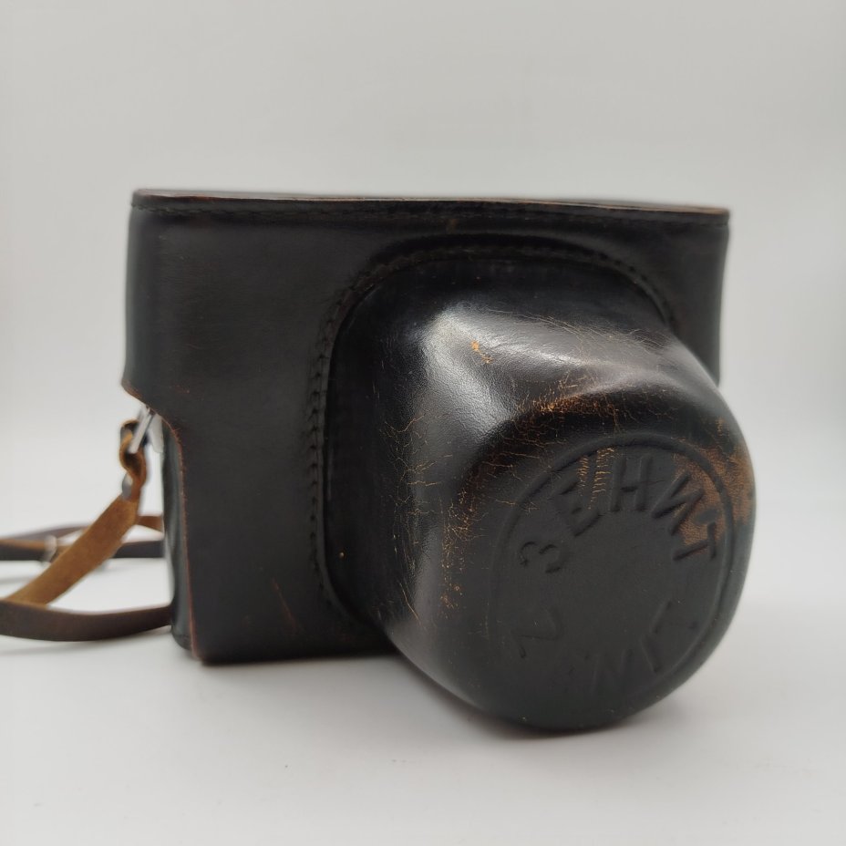 Фотоаппарат "Зенит-Е" с объективом "Гелиос-44-2" в оригинальном кофре, металл, стекло, пластик, кожа, Завод «Зенит», г. Вилейка, СССР, 1975 г.