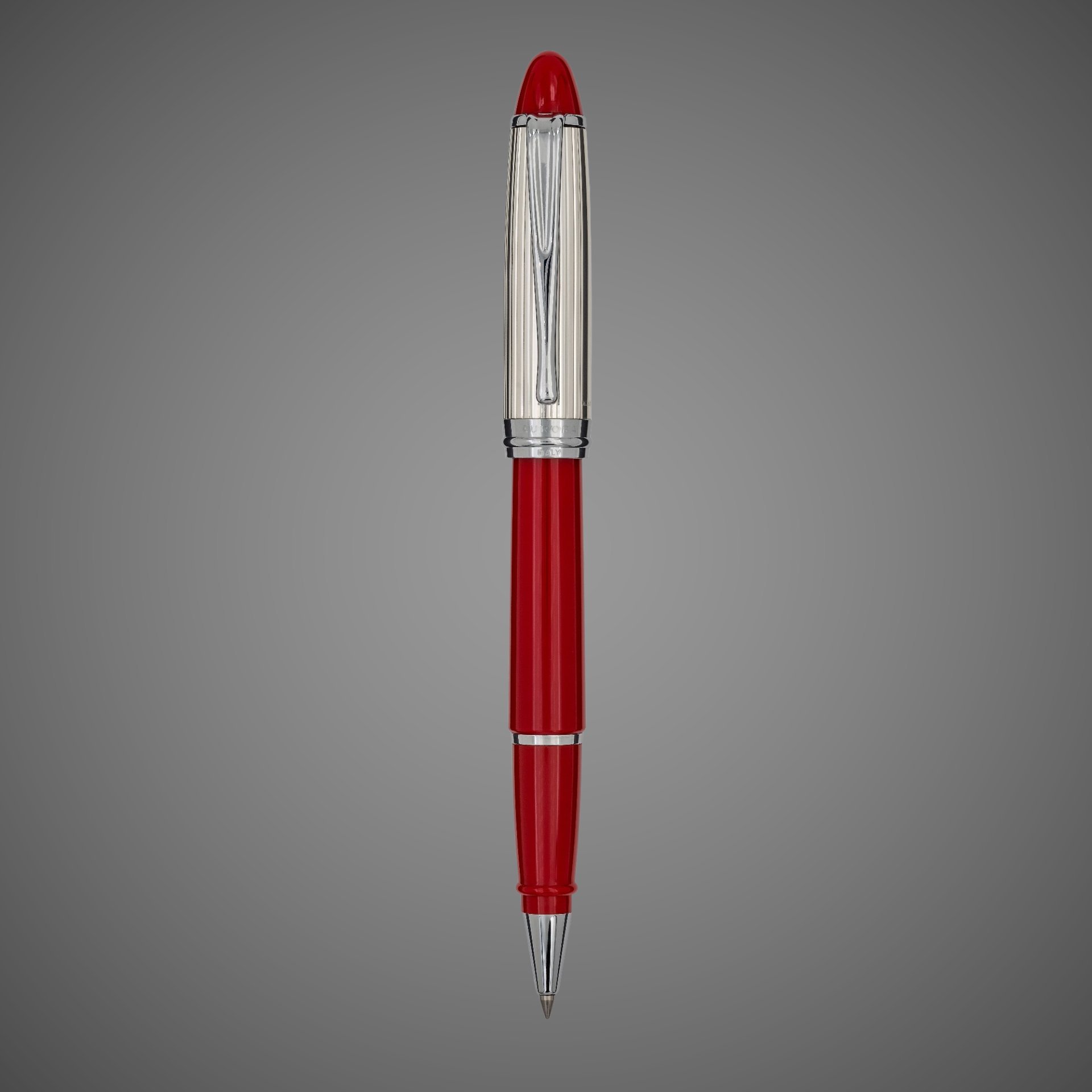 Ручка Роллер Aurora Ipsilon red CT, в подарочной коробке, Драгметаллы: серебро, смола