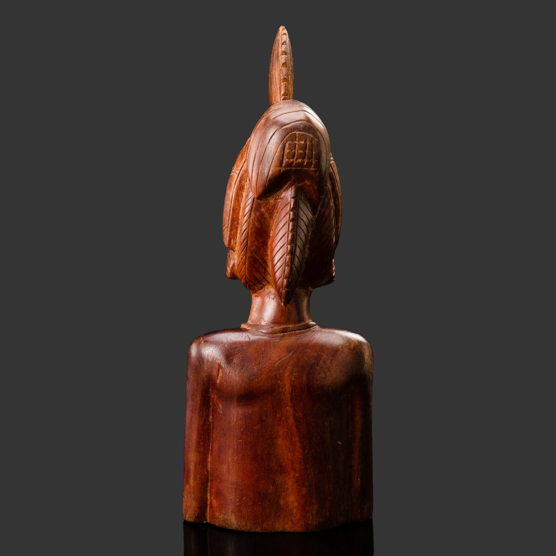 Бюст "Африканская красавица", дерево, резьба, Африка, 1970-2000 гг.