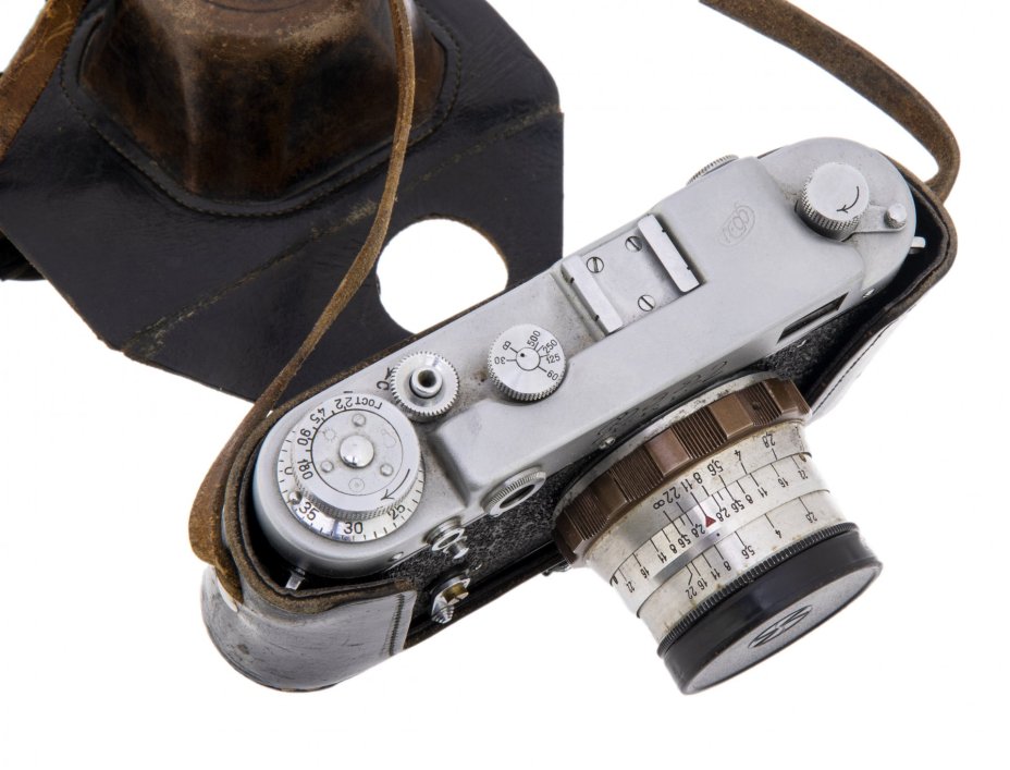 Фотоаппарат "ФЭД-2", в оригинальном чехле, металл, Харьковский машиностроительный завод "ФЭД", г. Харьков, СССР, 1955-1970 гг.