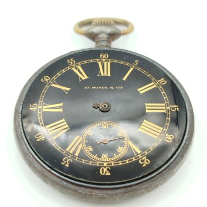 Часы карманные, сплав металлов, стекло, эмаль, Henry Moser & Cie (Мозер), Швейцария