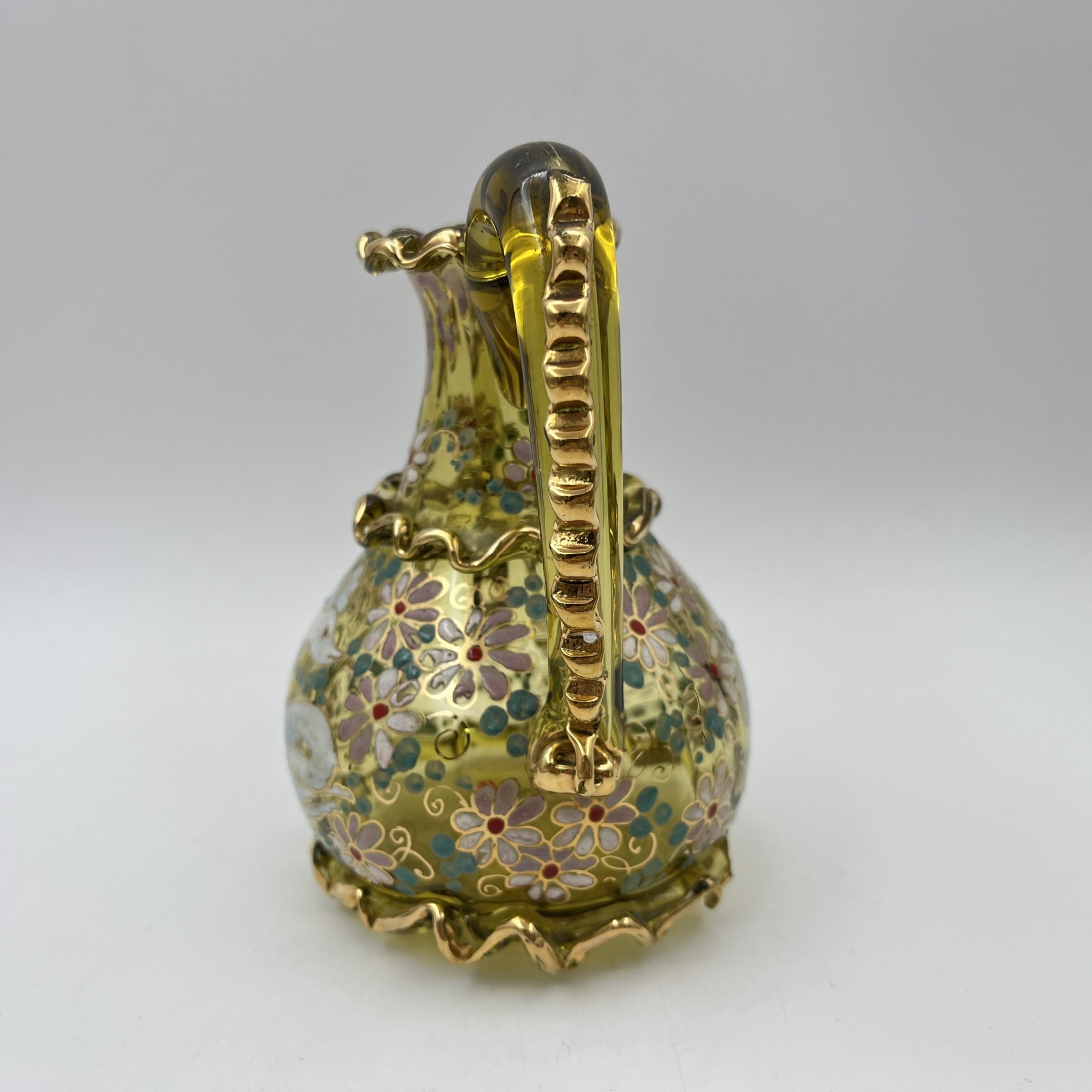 Кувшинчик, стекло, эмаль, роспись, золочение, Западная Европа, 1930-1970 гг.